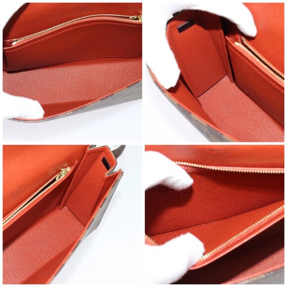 LOUIS VUITTON Damier Ebene Tribeca Ron Shoulder Bag N51160 LV Auth BA4072 - Picture 16 of 16